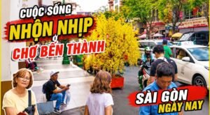 Cuộc sống nhộn nhịp ở chợ bến thành qua góc nhìn du khách tây Cuộc sống nhộn nhịp ở chợ bến thành qua góc nhìn du khách tây