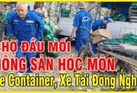 Một buổi chiều ở chợ đầu mối hóc môn xe tải chở hàng đông nghẹt Một buổi chiều ở chợ đầu mối hóc môn xe tải chở hàng đông nghẹt