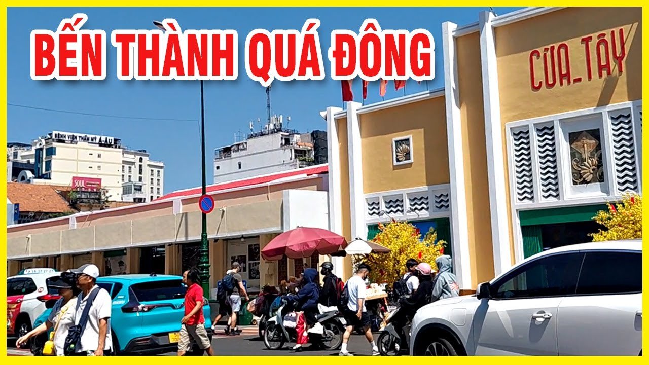 Chợ bến thành hôm nay đông nghẹt người ở cửa tây sài gòn 1 Maxresdefault 21