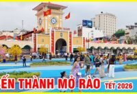 Bến thành đông nghẹt khi mở rào đón tết sài gòn 2026