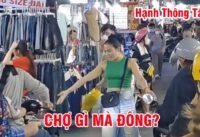 Chợ hạnh thông tây tối nay đông nghẹt, xe máy kẹt cứng